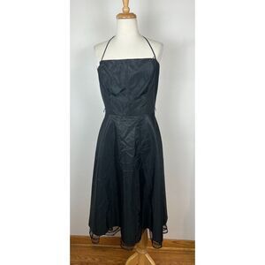 Lazaro Black Halter Prom Evening Gown Party Dress Size 12